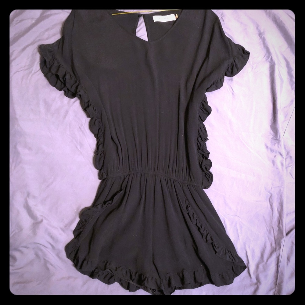 Do + Be Black Shorts Romper